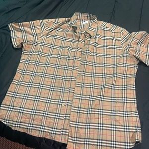 MENS BURBERRY PLAID SHIRT